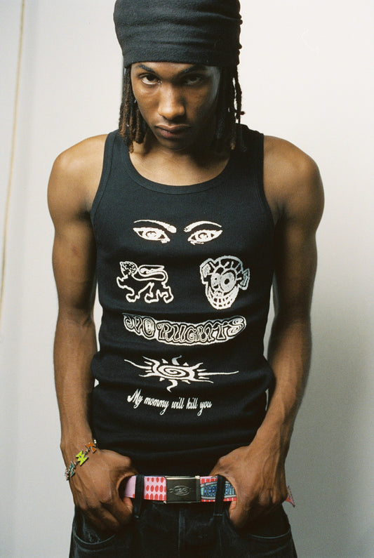 Tattoo Tank Top Black