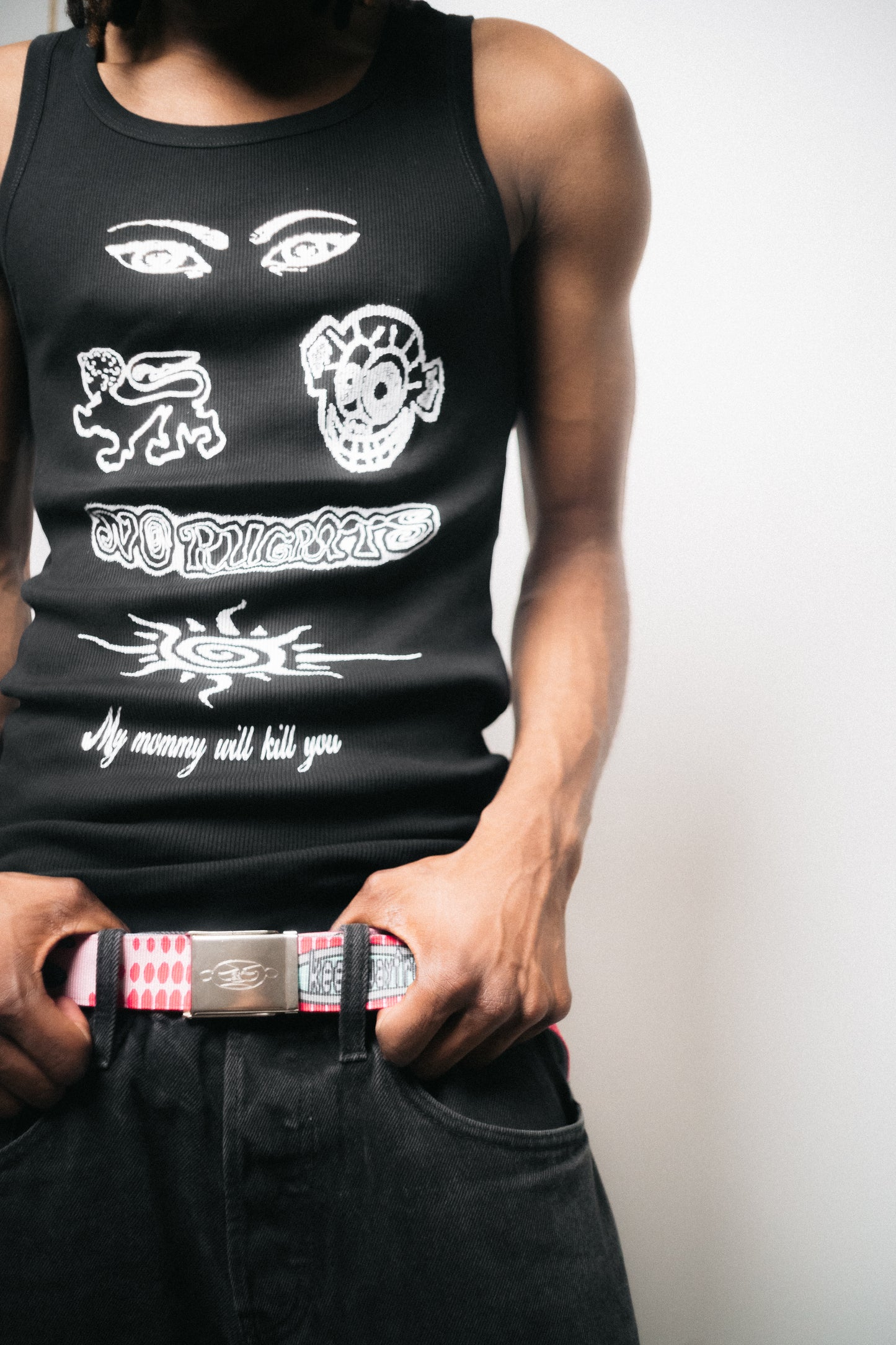 Tattoo Tank Top Black