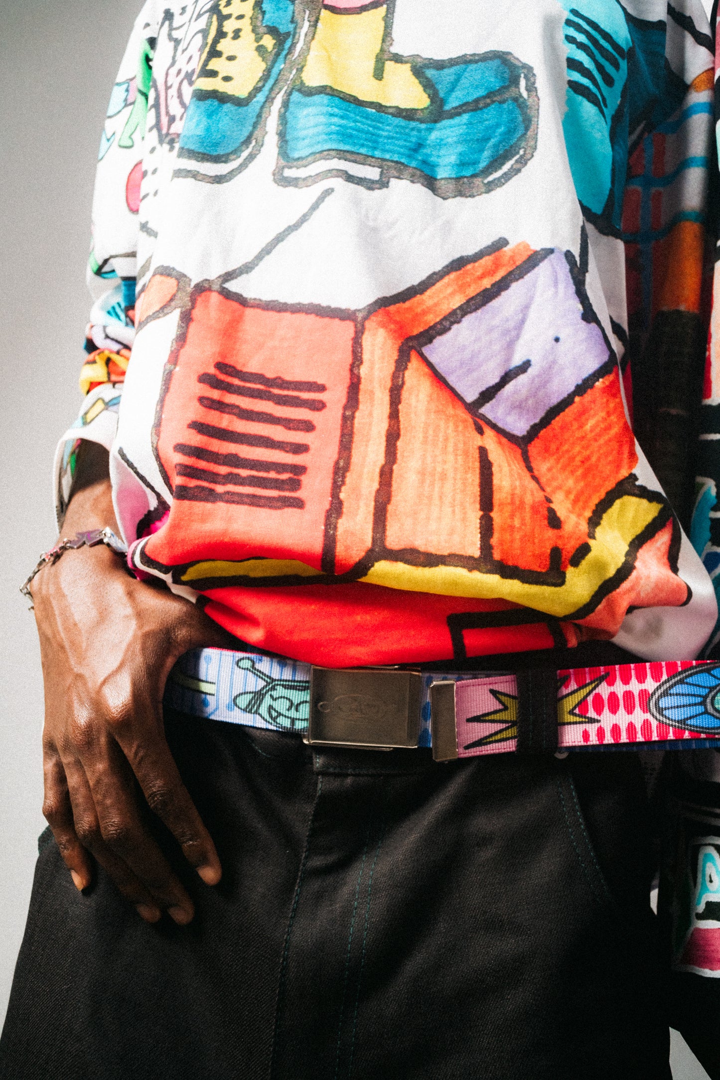 Scribbles All-Over Print White