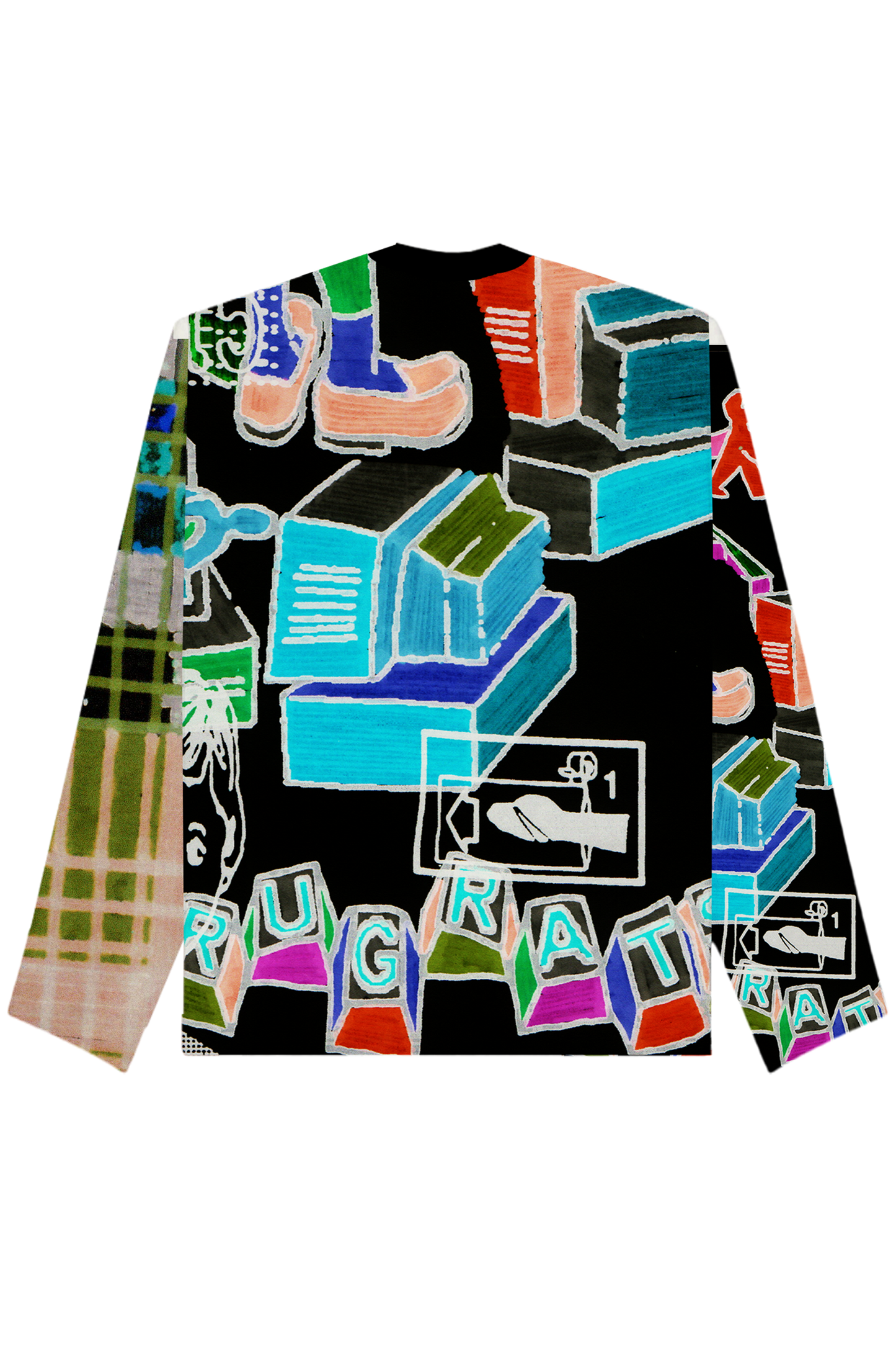 Scribbles All-Over Print Black