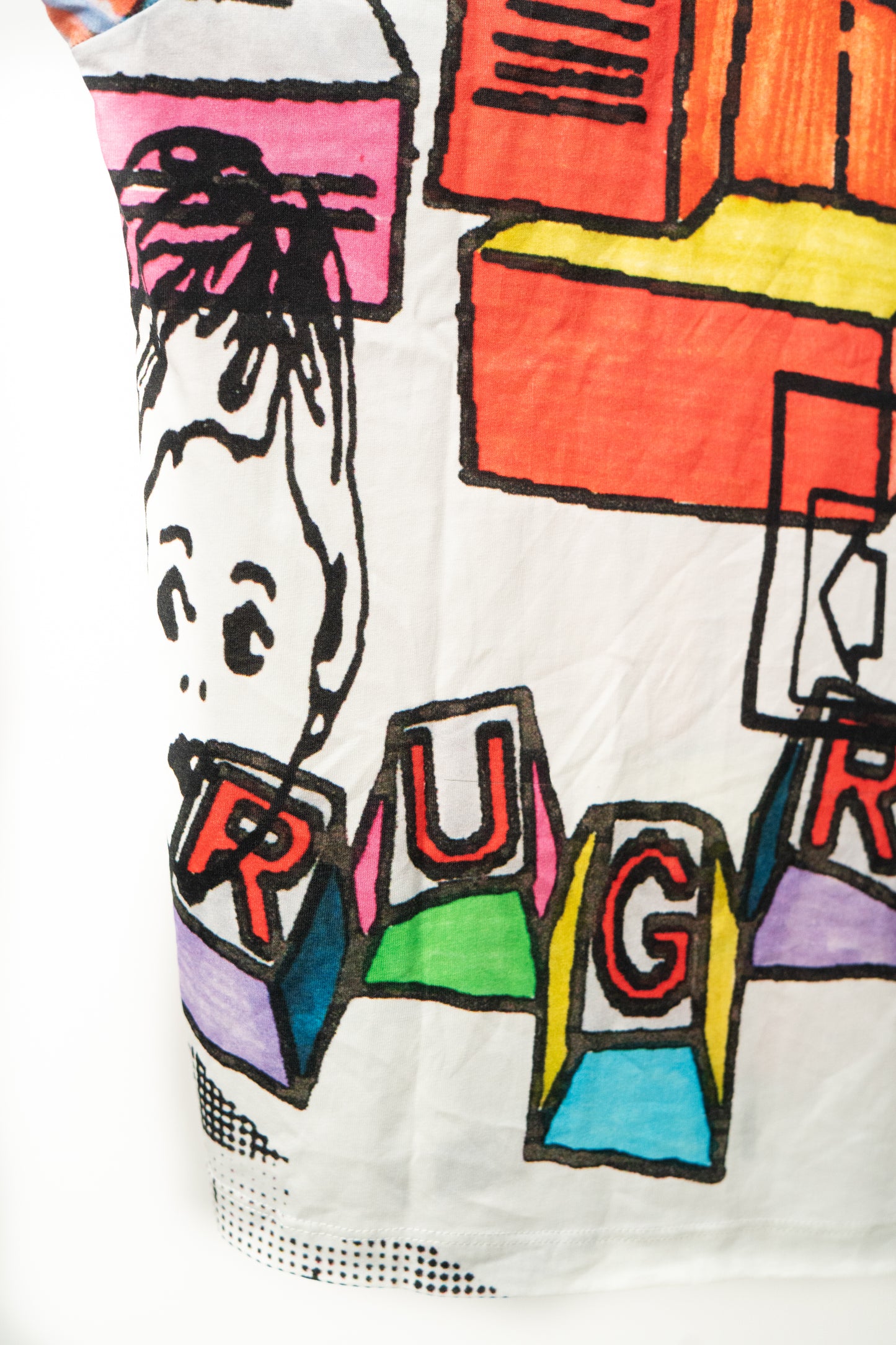 Scribbles All-Over Print White